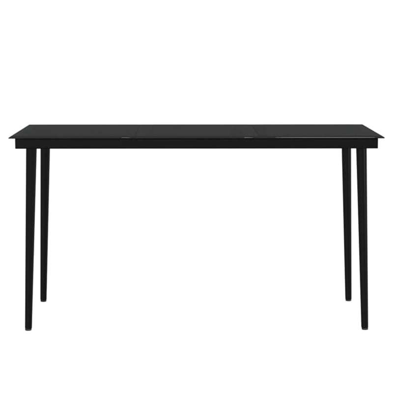 Bowery Hill Contemporary Weather-Resistant Garden Dining Set in Brown