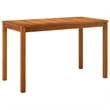Bowery Hill Contemporary Garden Dining Set Cream White/Natural Wood