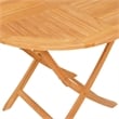 Bowery Hill Teak Wood Medium Foldable Garden Dining Set in Natural