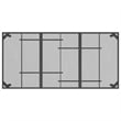 Bowery Hill Contemporary 9 Piece Garden Dining Set in Anthracite