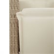Bowery Hill 7 Piece Rattan Garden Dining Set with Cushions in White