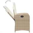 Bowery Hill 5 Piece Rattan Garden Dining Set in Black/Cream White