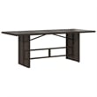 Bowery Hill 9 Piece Rattan Garden Dining Set in Black/Cream White
