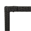 Bowery Hill 9 Piece Rattan Garden Dining Set in Black/Cream White