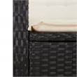 Bowery Hill 9 Piece Poly Rattan Garden Dining Set in Black and Brown