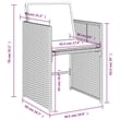 Bowery Hill Contemporary Rattan Patio Dining Set in Beige/Cream White