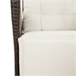 Bowery Hill Contemporary Weather-Resistant 9 Piece Garden Dining Set in White
