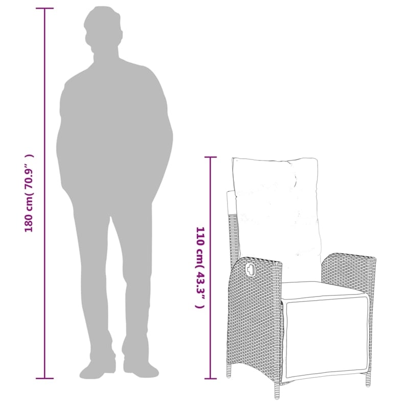 Bowery Hill Contemporary Weather-Resistant 9 Piece Garden Dining Set in White