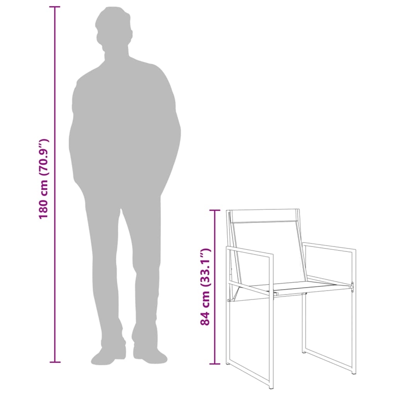 Bowery Hill Contemporary 17 Piece Steel Garden Dining Set in Black