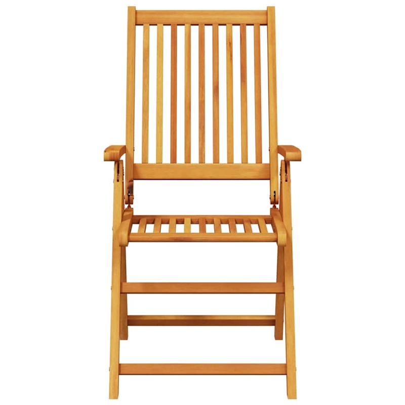 Bowery Hill Contemporary Solid Acacia Wood Garden Dining Set in Brown