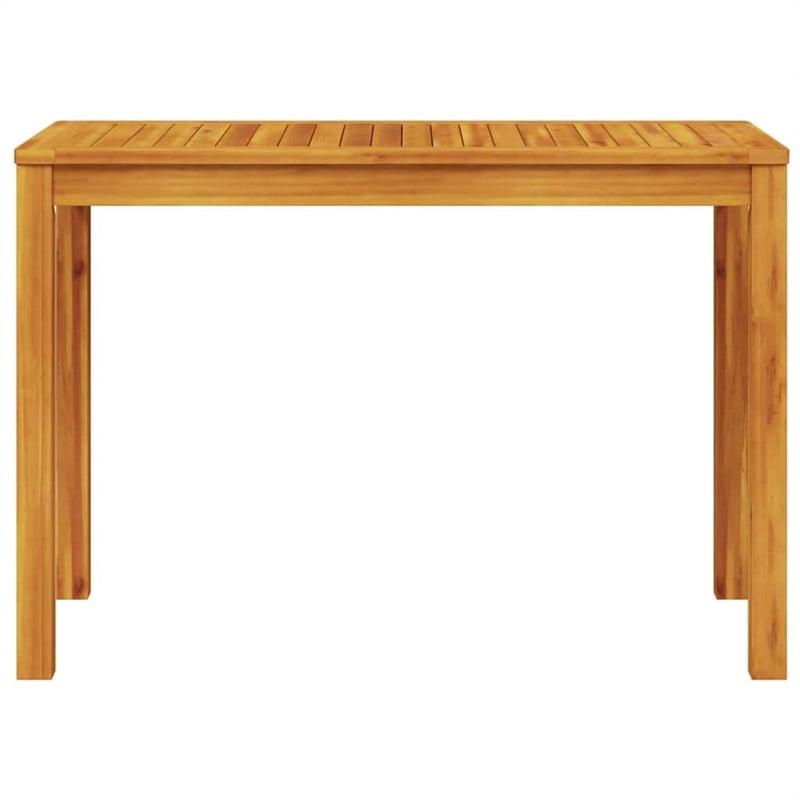 Bowery Hill Contemporary Solid Acacia Wood Garden Dining Set in Brown