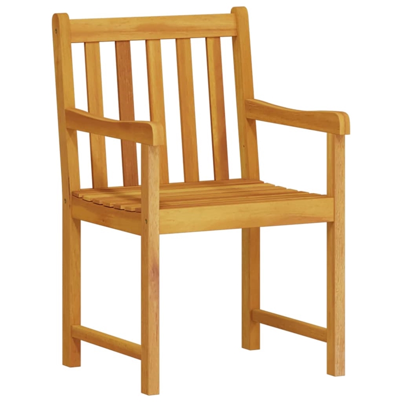 Bowery Hill Contemporary Solid Acacia Wood 5 Piece Garden Dining Set in Brown