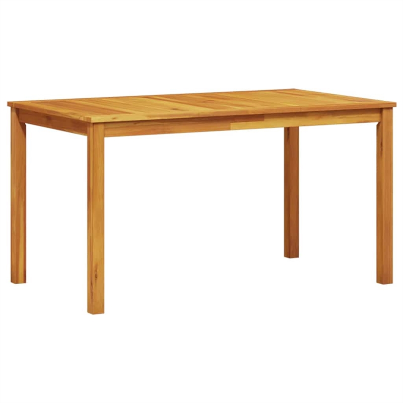 Bowery Hill Contemporary Solid Acacia Wood 5 Piece Garden Dining Set in Brown