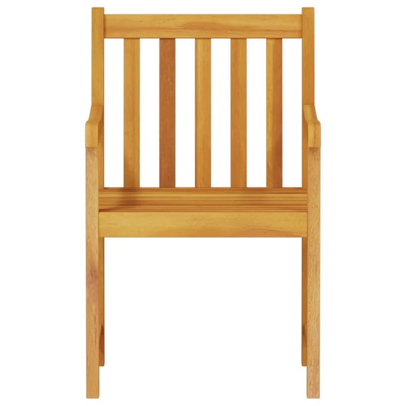 Bowery Hill Contemporary Solid Acacia Wood 5 Piece Garden Dining Set in Brown