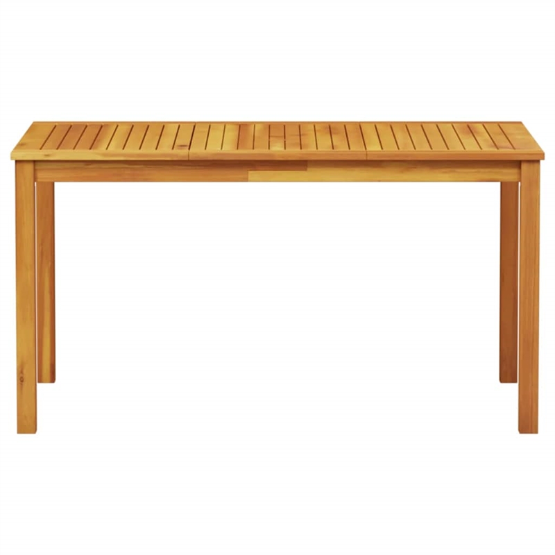 Bowery Hill Contemporary Solid Acacia Wood 5 Piece Garden Dining Set in Brown