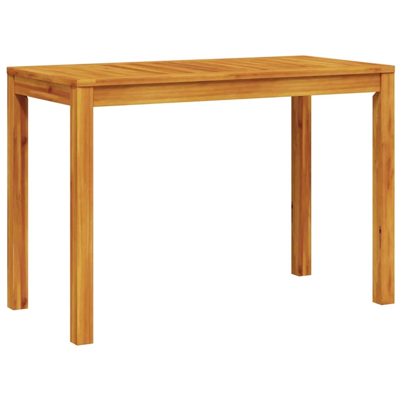 Bowery Hill Contemporary Solid Acacia Wood Garden Dining Set in Brown