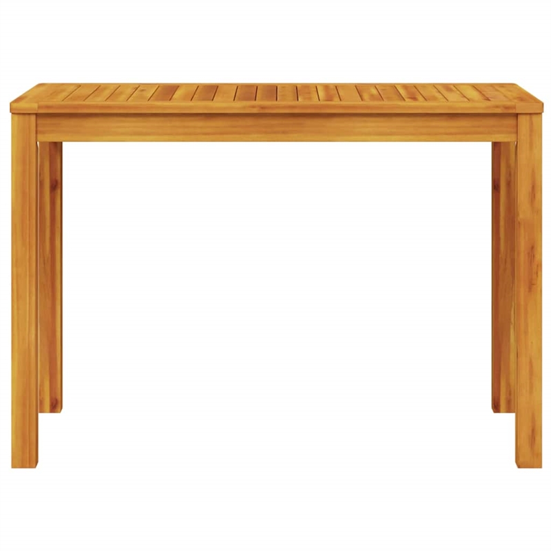 Bowery Hill Contemporary Solid Acacia Wood Garden Dining Set in Brown