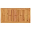 Bowery Hill Contemporary Solid Acacia Wood Garden Dining Set in Brown