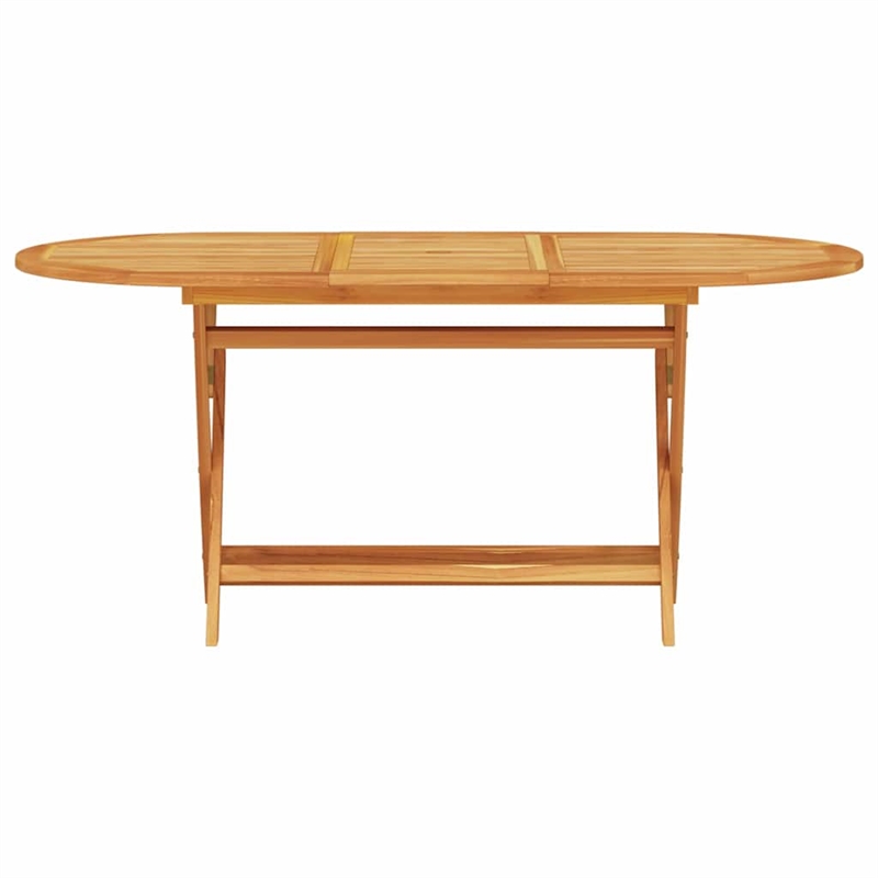 Bowery Hill Contemporary Solid Acacia Wood 5 Piece Garden Dining Set in Brown