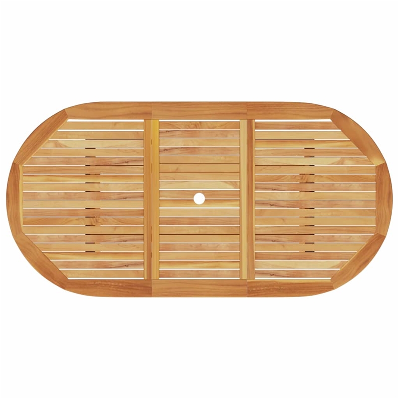 Bowery Hill Contemporary Solid Acacia Wood 5 Piece Garden Dining Set in Brown