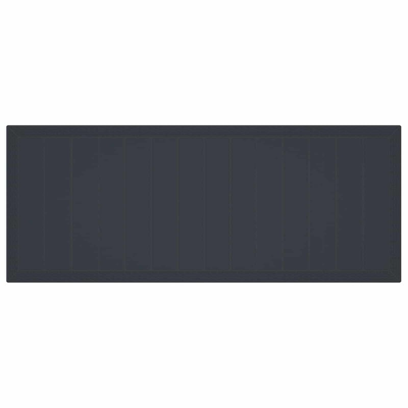 Bowery Hill Contemporary Poly Rattan Garden Dining Set in Anthracite