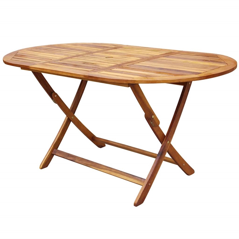 Bowery Hill Contemporary Weather-Resistant 7 Piece Garden Dining Set in Brown