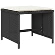 Bowery Hill 17 Piece Poly Rattan Garden Dining Set with Cushions - Black & Brown