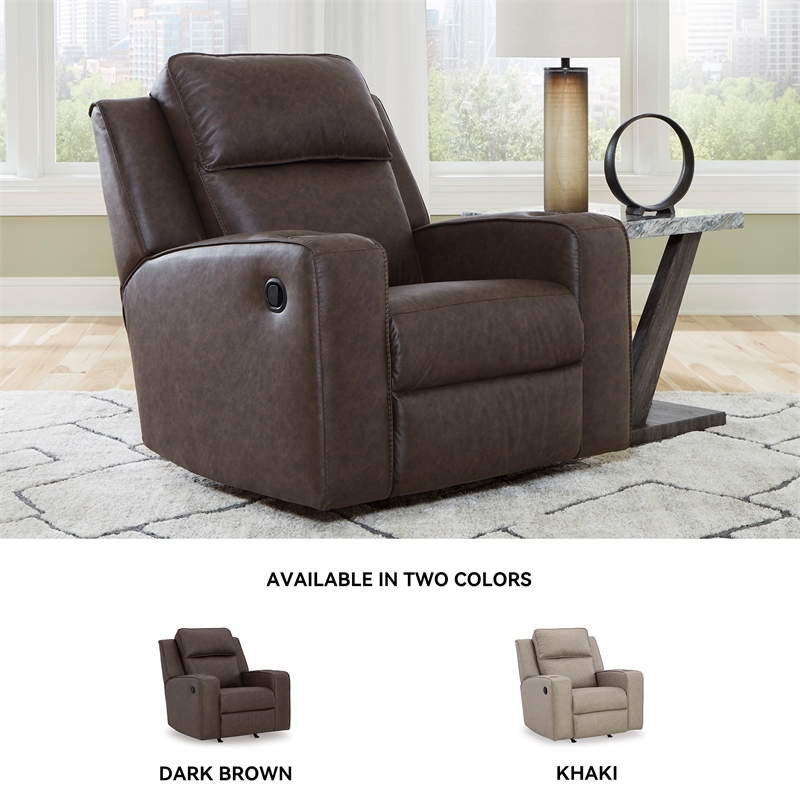 Bowery Hill Brown Reclining Sofa Set with Loveseat and Recliner
