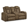 Bowery Hill 3-Piece Power Reclining Living Room Sofa Set in Brown Faux Leather