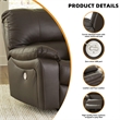 Bowery Hill 3-Piece Dark Brown Reclining Living Room Sofa Set