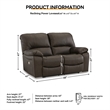 Bowery Hill 3-Piece Dark Brown Reclining Living Room Sofa Set