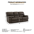 Bowery Hill 3-Piece Dark Brown Reclining Living Room Sofa Set