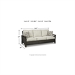 Bowery Hill Patio Set with Loveseat, Sofa, & Fire Pit Table in Brown