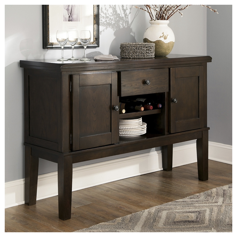 Bowery Hill Dining Set with Buffet Server, Counter Table, & 4 Stools