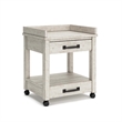 Bowery Hill Modern Farmhouse Office Set in Whitewash Finish