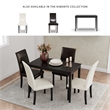 Bowery Hill 5-Piece Dining Set with Rectangular Table & Upholstered Chairs
