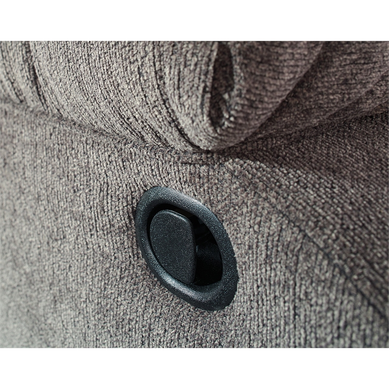 Bowery Hill Contemporary Gray Reclining Chenille Fabric Sofa Set