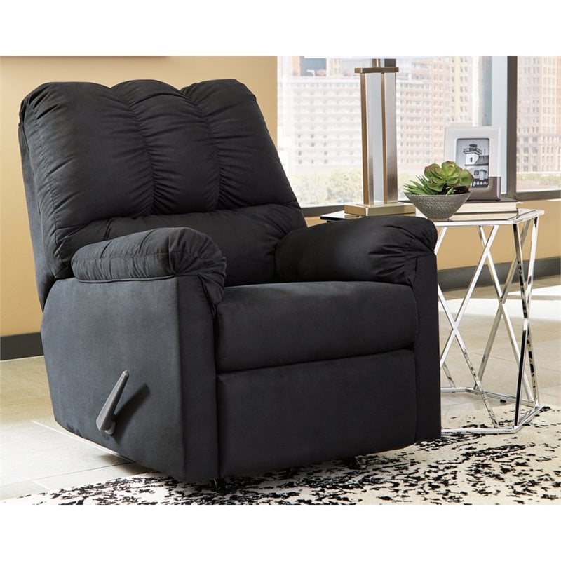 Bowery Hill 3-Piece Black Living Room Set of Recliner, Loveseat, & Sofa