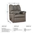 Bowery Hill Living Room Set of Loveseat, Rocker Recliner, & Sofa
