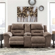 Bowery Hill Living Room Set of Power Reclining Loveseat & Rocker Recliner