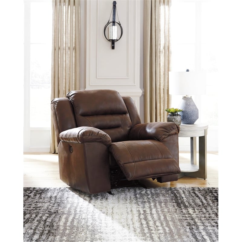 Bowery Hill Living Room Set of Rocker Recliner and Reclining Sofa