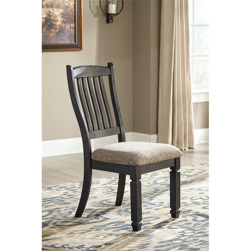Bowery Hill Urban Farmhouse Dining Set with 4 Side Chairs and Table