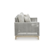 Bowery Hill 2-Piece Gray Outdoor Loveseat and Sofa Set