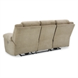 Bowery Hill Reclining Loveseat and Sofa Set in Wheat Polyester