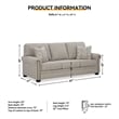Bowery Hill Loveseat and Sofa Set in Polyester Upholstery