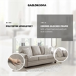 Bowery Hill Loveseat and Sofa Set in Polyester Upholstery