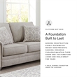 Bowery Hill Loveseat and Sofa Set in Polyester Upholstery