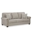 Bowery Hill Loveseat and Sofa Set in Polyester Upholstery