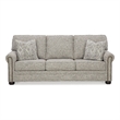 Bowery Hill Loveseat and Sofa Set in Polyester Upholstery