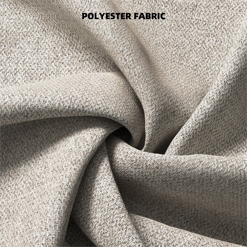 Bowery Hill Loveseat and Sofa Set in Polyester Upholstery